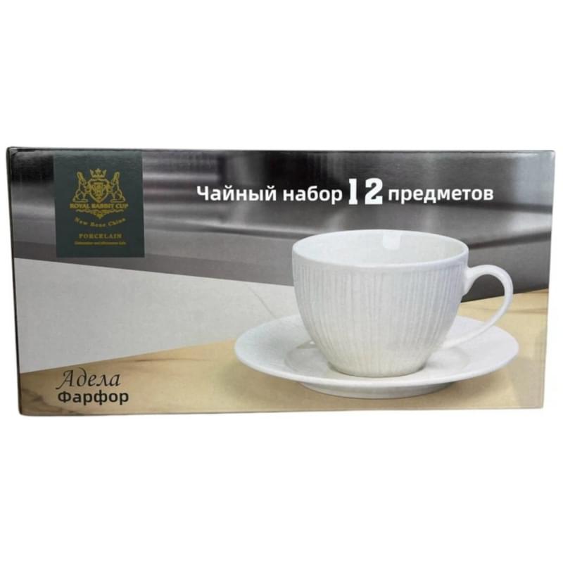 Чайный набор 12пр белый Адела RRC RRC000062 - фото #1, Technodom.kz