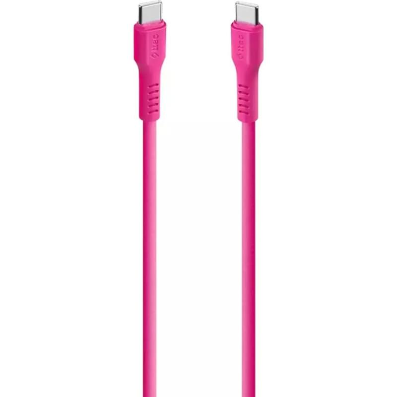 Ttec кабелі USB-C - USB-C 60ВТ PD/QC Fast Charge Cable 1.2 м Pink Neon (2DK59NP) - фото #0, Technodom.kz