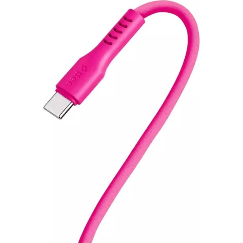 Кабель ttec USB-C - USB-C 60ВТ PD/QC Fast Charge Cable 1.2 м Pink Neon (2DK59NP) - фото #2, Technodom.kz