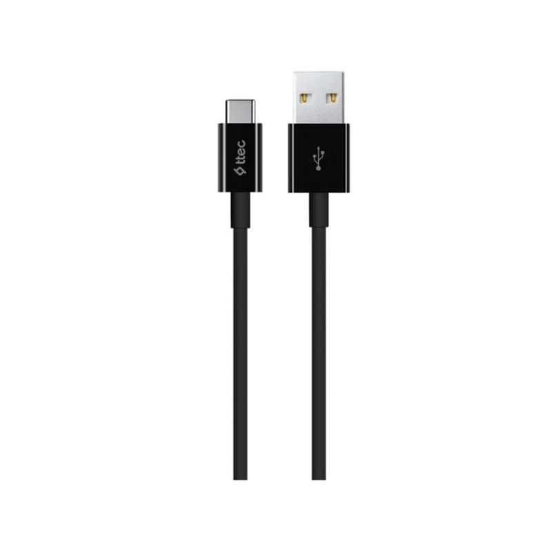 Кабель ttec USB-A - USB-C Charge /Data Cable 2.0, 1.2 м Black (2DK12S) - фото #0, Technodom.kz