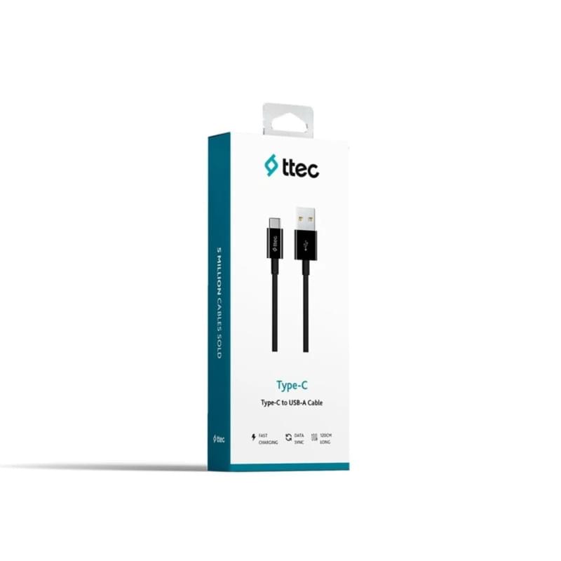 Ttec кабелі USB-A - USB-C Charge /Data Cable 2.0, 1.2 м Black (2DK12S) - фото #1, Technodom.kz
