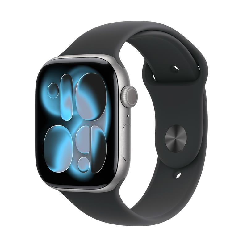 Apple Watch Series 11 Смарт сағаты GPS 46mm Space Grey Aluminium Case with Black Sport Band - M/L (MEV44RK/A) - фото #0, Technodom.kz
