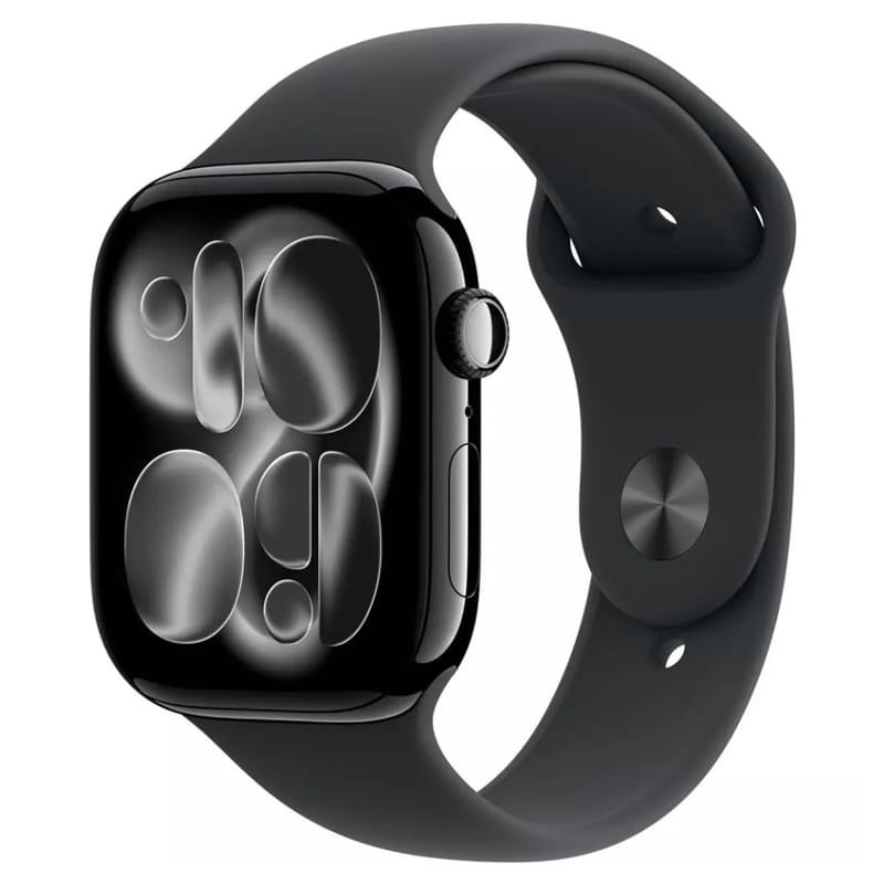 Смарт Часы Apple Watch Series 11 GPS 46mm Jet Black Aluminium Case with Black Sport Band - S/M (MEUW - фото #0, Technodom.kz
