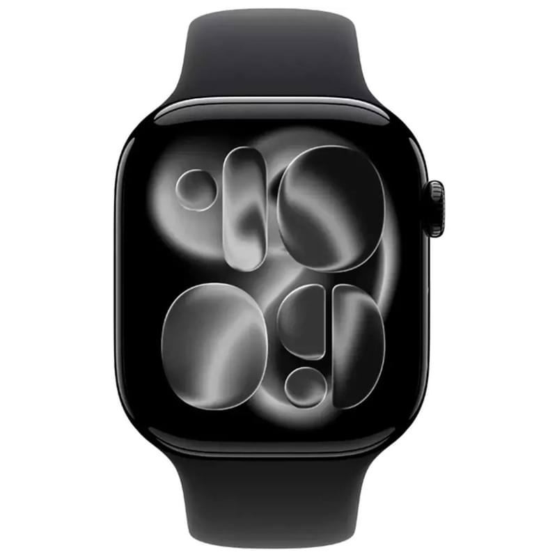 Смарт Часы Apple Watch Series 11 GPS 46mm Jet Black Aluminium Case with Black Sport Band - S/M (MEUW - фото #1, Technodom.kz