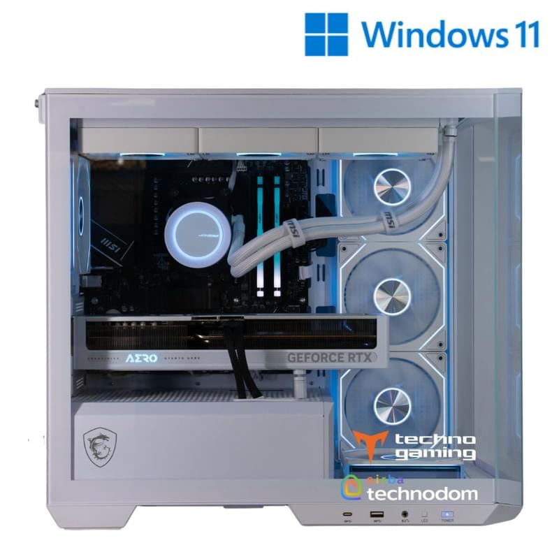 Игровой компьютер TechnoGaming 279(AR5-7500F/RTX5070 12GB/D5 32GB/SSD 1TB/B650M-A WIFI/MAG PANO) + Win11 - фото #1, Technodom.kz