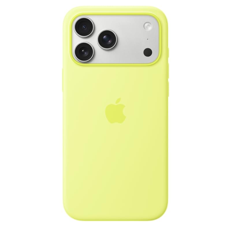 Чехол для смартфона iPhone 17 Pro Max Silicone Case with MagSafe – Neon Yellow (MGFM4ZM/A) - фото #0, Technodom.kz