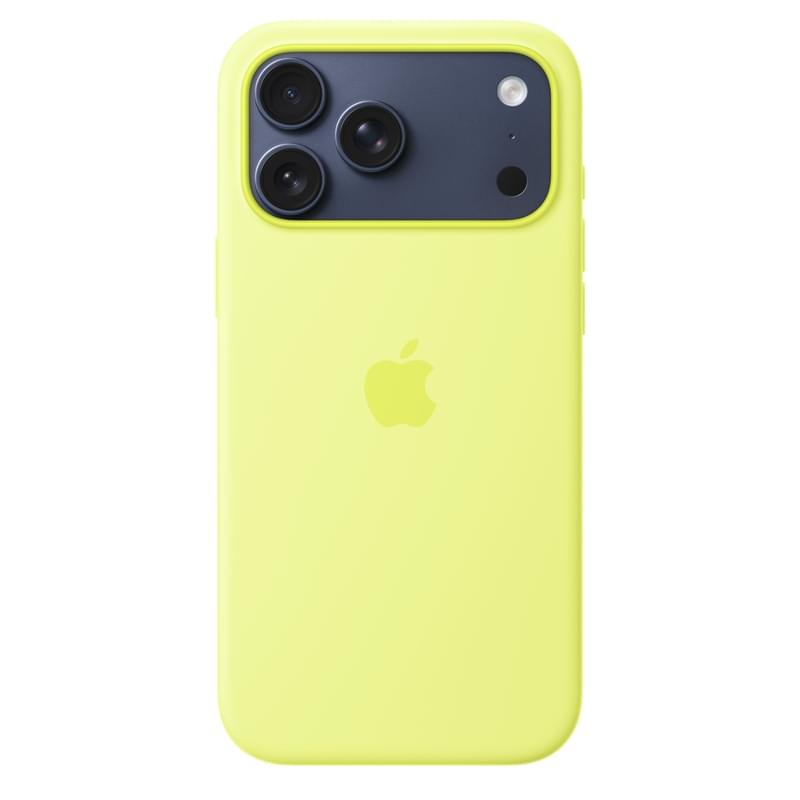 IPhone 17 Pro Max Silicone Case with MagSafe – Neon Yellow (MGFM4ZM/A) арналған тысқабы - фото #2, Technodom.kz