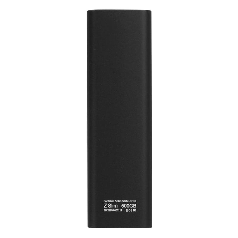 Внешний SSD 500GB Netac ZSLIM USB-C Black (NT01ZSLIM-500G-32BK) - фото #1, Technodom.kz