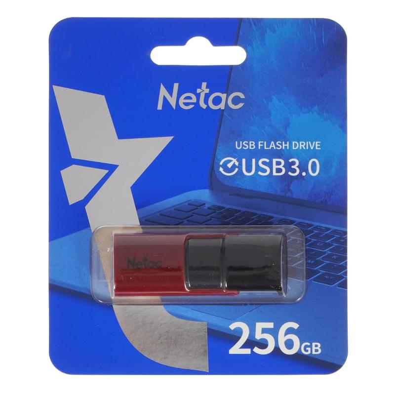USB Флешка 256GB Netac U182N USB 3.0 Red (NT03U182N-256G-30RE) - фото #0, Technodom.kz