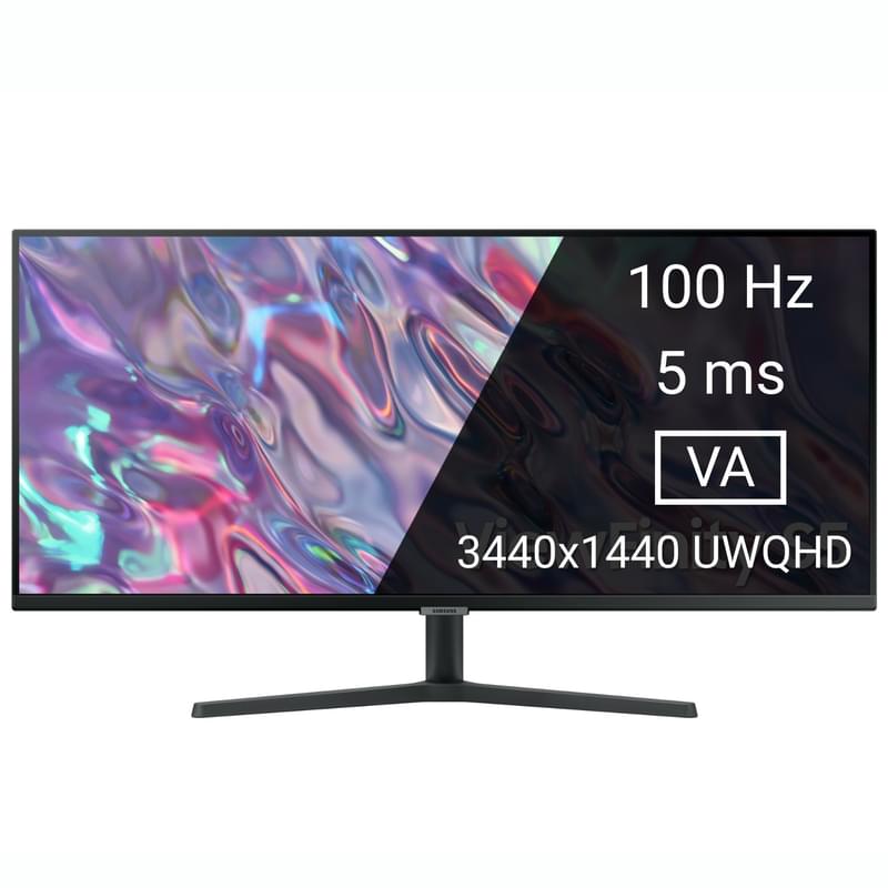 Монитор 34" Samsung ViewFinity S5 LS34C500GAIXCI 3440x1440 21:9 VA 100ГЦ (2HDMI+DP) Black - фото #0, Technodom.kz