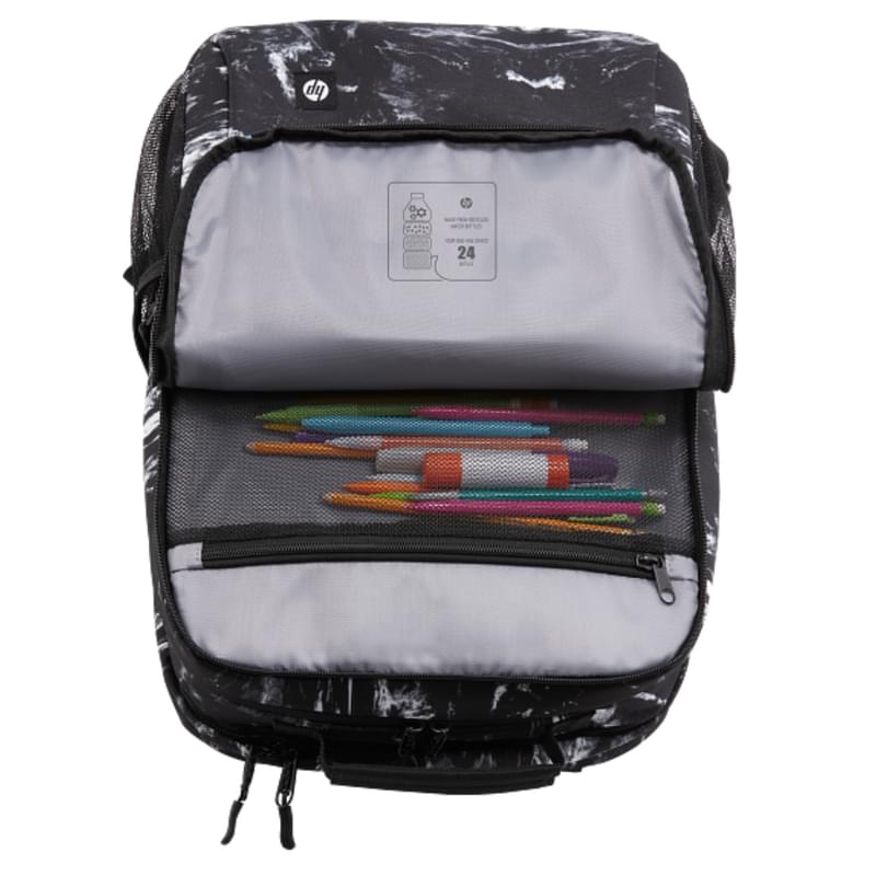 Рюкзак для ноутбука 16" HP Campus XL, Marble black (7J592AA) - фото #3, Technodom.kz