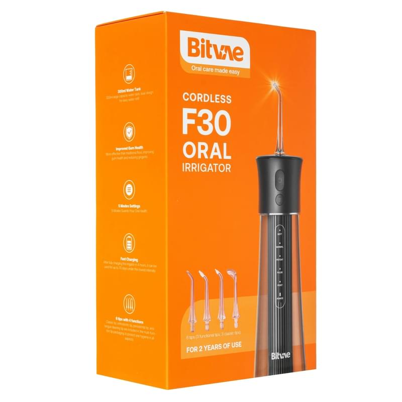 Ирригатор Bitvae BV F30 Water Flosser, қара - фото #1, Technodom.kz
