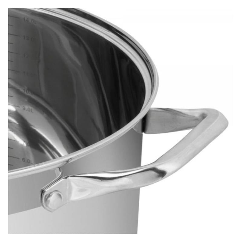 Кастрюля с крышкой 30см 15л Libra Resto 92009 - фото #4, Technodom.kz