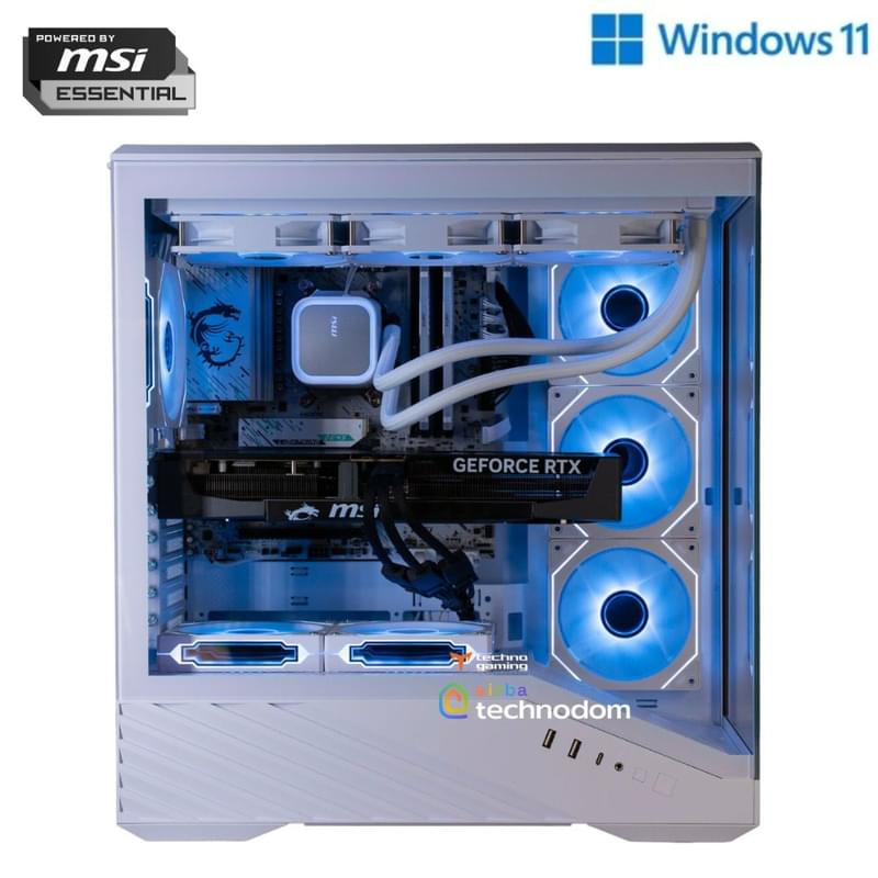 Игровой компьютер TechnoGaming 284(AR7-7800X3D/RTX5070TI 16GB/D5 32GB/SSD 2TB/B850M WIFI/V100 WH) + Win11 - фото #1, Technodom.kz