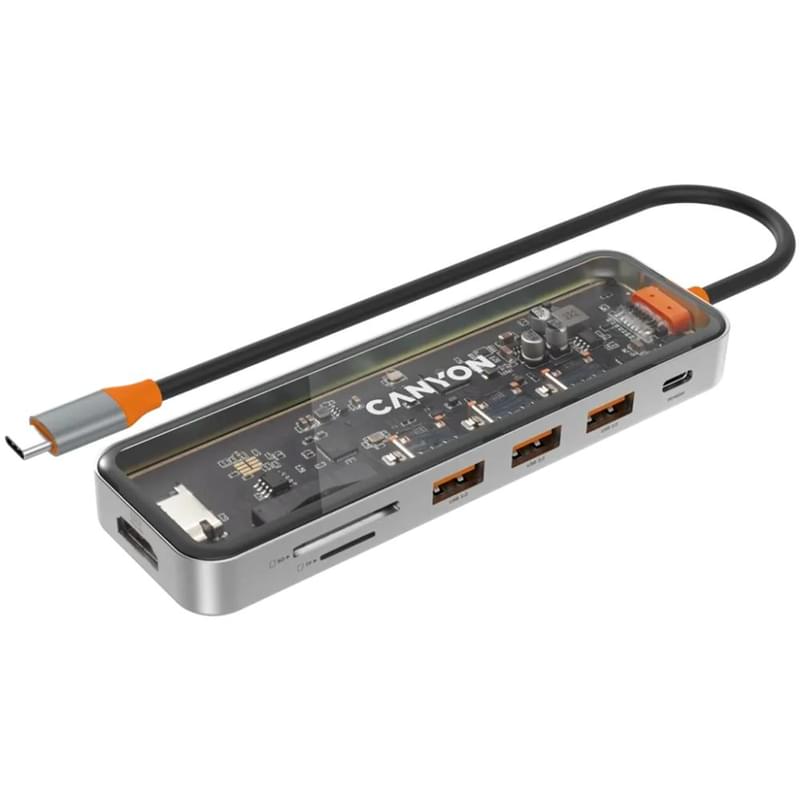 Мульти-портты адаптер CANYON 7in1 (DS-13) - фото #2, Technodom.kz