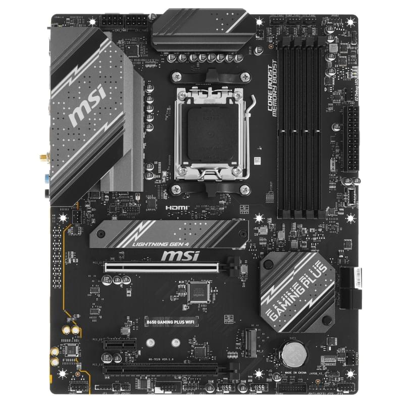 Материнская плата MSI B650 GAMING PLUS WIFI AM5 4DDR5 PCI-E 2x16 (HDMI+DP+VGA) ATX - фото #0, Technodom.kz