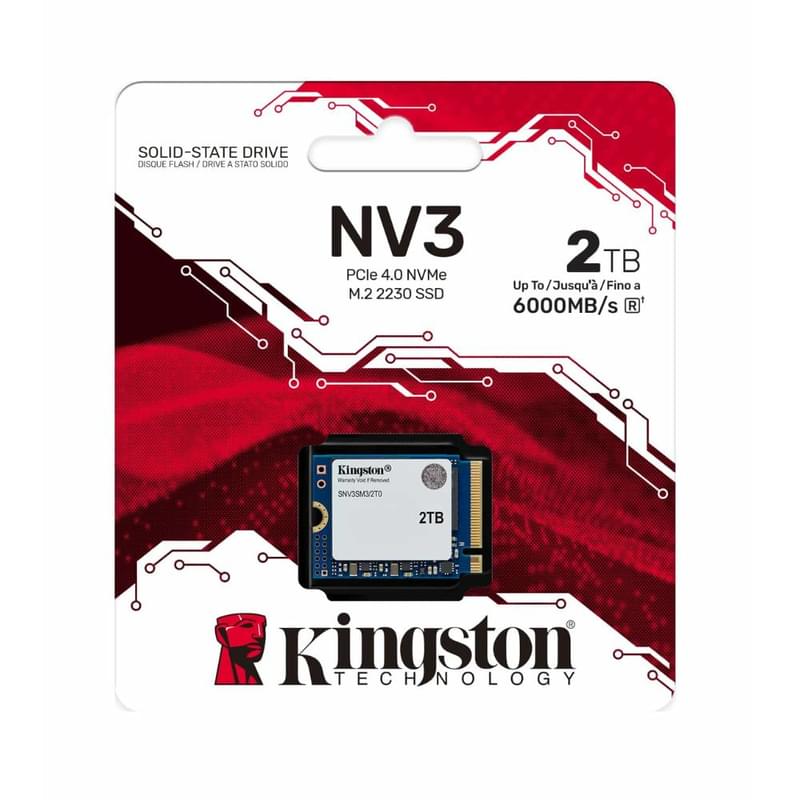 Ішкі SSD M.2 2230 2TB Kingston NV3 PCIe 4.0 x4 NVMe 3D TLC [SNV3SM3/2T0] - фото #2, Technodom.kz