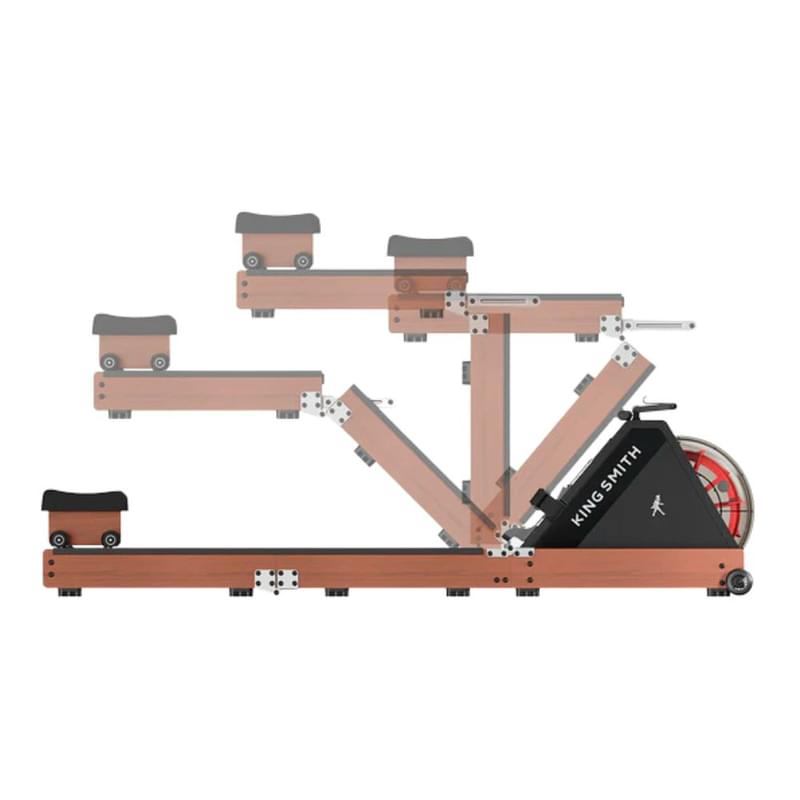 Складной гребной тренажер King Smith Rowing Machine Pro (RMWM10F-REDOAK) - фото #2, Technodom.kz