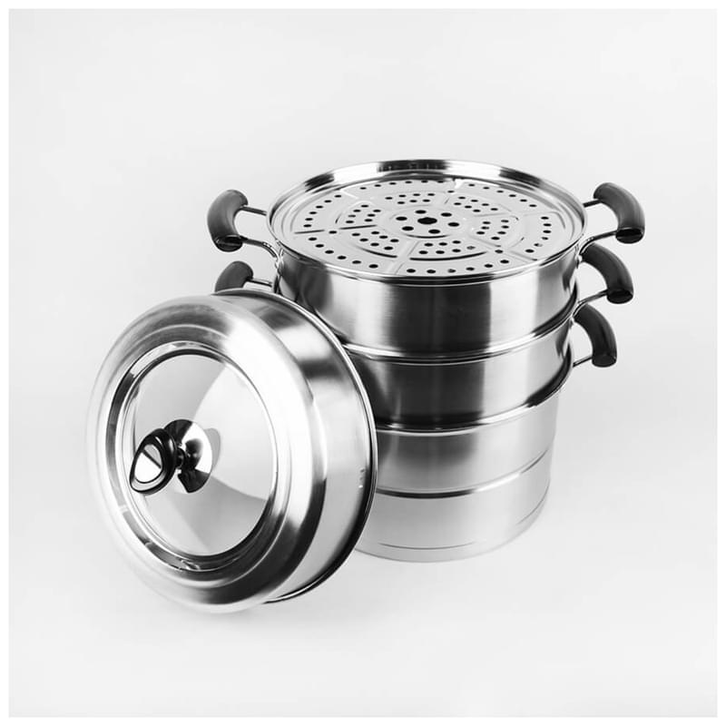 Мәнті пісіруге арналған ыдысы Maestro 28см (4 уровня) MR-2900-28 - фото #2, Technodom.kz