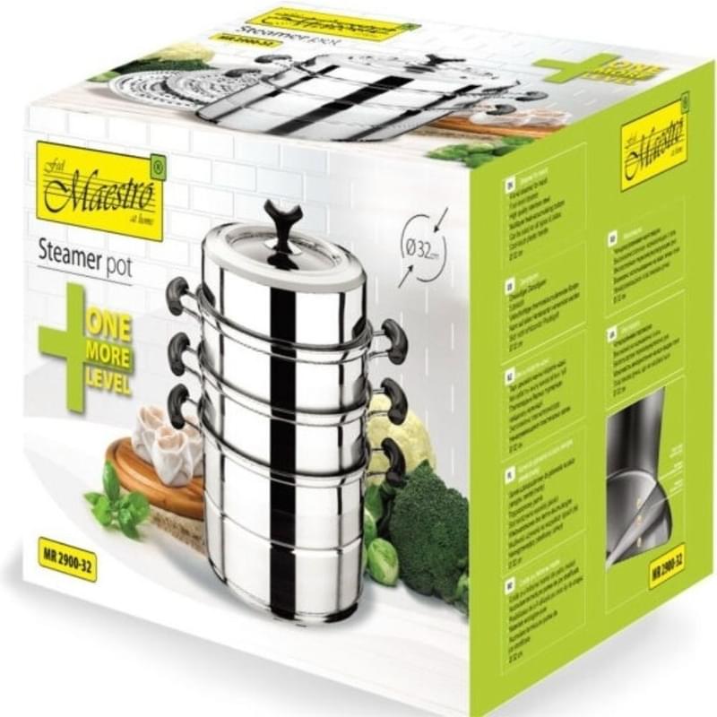 Мантоварка 28см (4 уровня) Maestro MR-2900-28 - фото #3, Technodom.kz