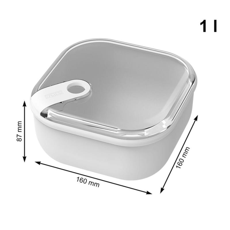 Контейнер для продуктов 1000мл Эла white Rotho 1057201023 - фото #1, Technodom.kz Контейнер для продуктов 1000мл Эла white Rotho 1057201023 - фото #1, Technodom.kz