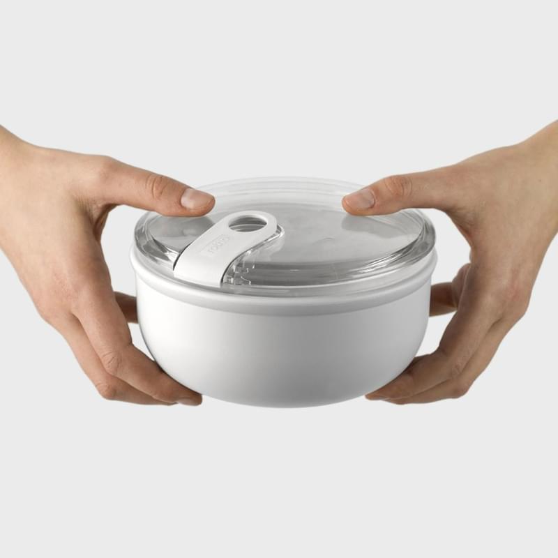 Азық-түлікке арналған контейнері дөңгелек 1800мл Эла white Rotho 1056901023 - фото #3, Technodom.kz