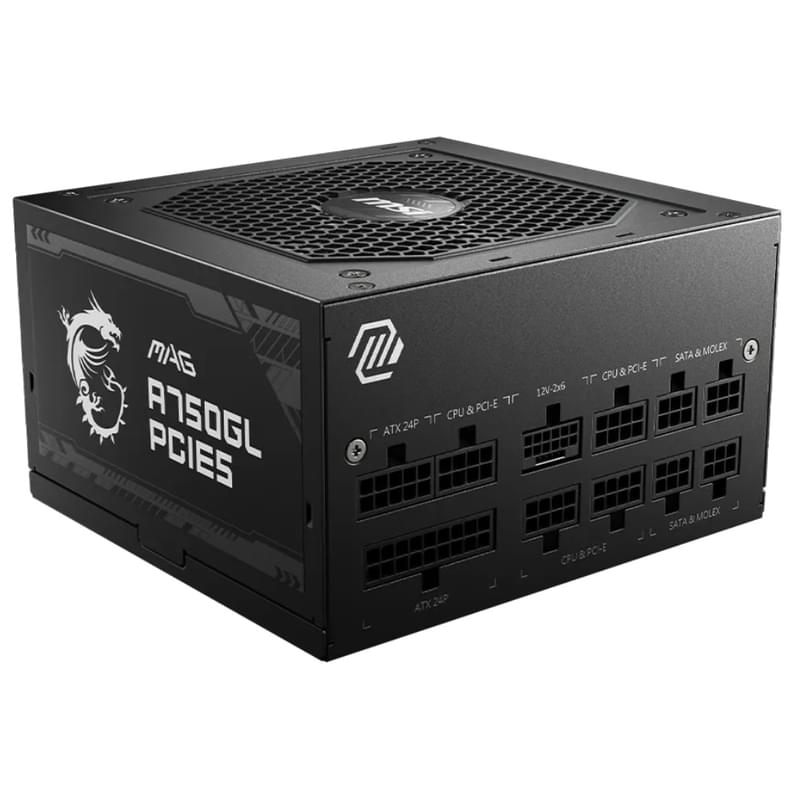750W MSI MAG A750GL PCIE5 ATX 80+ Gold [MAG A750GL PCIE5] қуат блогы - фото #0, Technodom.kz