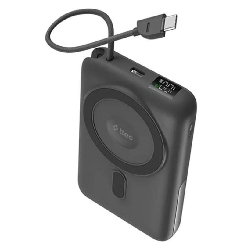 Внешний аккумулятор ttec Recharger M LCD 10.000 mAh Magesafe comp PD 20W with USB-C Cable and Stand - фото #0, Technodom.kz Внешний аккумулятор ttec Recharger M LCD 10.000 mAh Magesafe comp PD 20W with USB-C Cable and Stand - фото #0, Technodom.kz