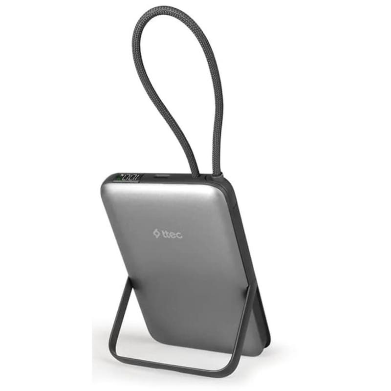 Внешний аккумулятор ttec Recharger M LCD 10.000 mAh Magesafe comp PD 20W with USB-C Cable and Stand - фото #3, Technodom.kz Внешний аккумулятор ttec Recharger M LCD 10.000 mAh Magesafe comp PD 20W with USB-C Cable and Stand - фото #3, Technodom.kz
