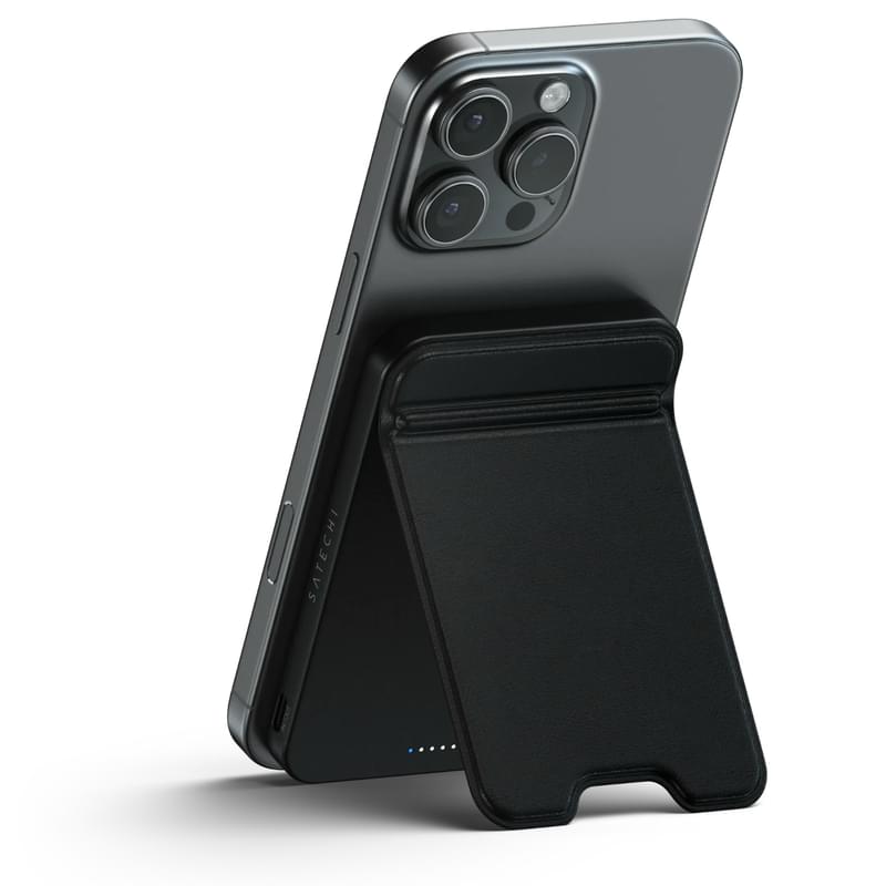 Магнитное зарядное устройство с подставкой Satechi Qi2 5000mAh, Черный (ST-B5Q2SK) - фото #2, Technodom.kz