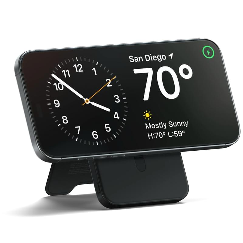 Магнитное зарядное устройство с подставкой Satechi Qi2 5000mAh, Черный (ST-B5Q2SK) - фото #3, Technodom.kz