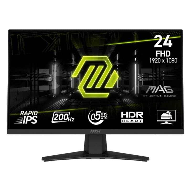 Монитор 23,8" MSI MAG 244F Rapid IPS 1920x1080 16:9 200Гц (HDMI+DP) - фото #0, Technodom.kz