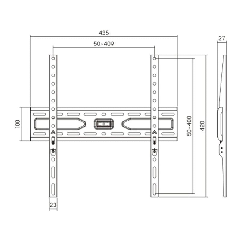 Кронштейн для ТВ и мониторов Brateck 32"-75" KL36-44F, макс.нагр 45 кг, Black - фото #1, Technodom.kz Кронштейн для ТВ и мониторов Brateck 32"-75" KL36-44F, макс.нагр 45 кг, Black - фото #1, Technodom.kz