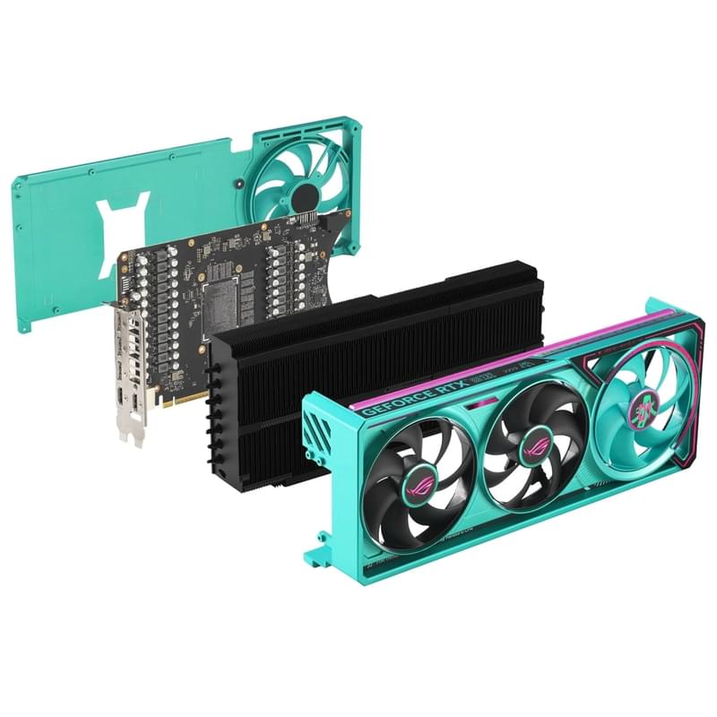 Видеокарта Asus RTX 5080 ROG ASTRAL MIKU 16GB 256bit/G7 (2HDMI+3DP)[ROG ASTRAL RTX5080 16G MIKU W] - фото #7, Technodom.kz