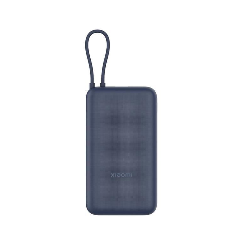 Сыртқы аккумулятор Xiaomi, 33W Power Bank 20000mAh (Integrated Cable) Blue GL, (PB2030MI/BHR8975GL) - фото #1, Technodom.kz