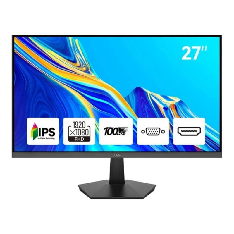 Монитор 27" NPC MF2708-A 1920x1080 16:9 IPS 100ГЦ (HDMI+VGA) Black - фото #0, Technodom.kz Монитор 27" NPC MF2708-A 1920x1080 16:9 IPS 100ГЦ (HDMI+VGA) Black - фото #0, Technodom.kz
