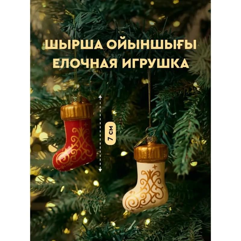 Ёлочное украшение "Носок белый" Mereke - фото #0, Technodom.kz Ёлочное украшение "Носок белый" Mereke - фото #0, Technodom.kz