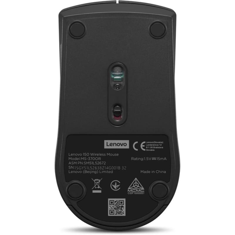 Беспроводная мышь Lenovo 150 Wireless Mouse Black - фото #2, Technodom.kz Беспроводная мышь Lenovo 150 Wireless Mouse Black - фото #2, Technodom.kz
