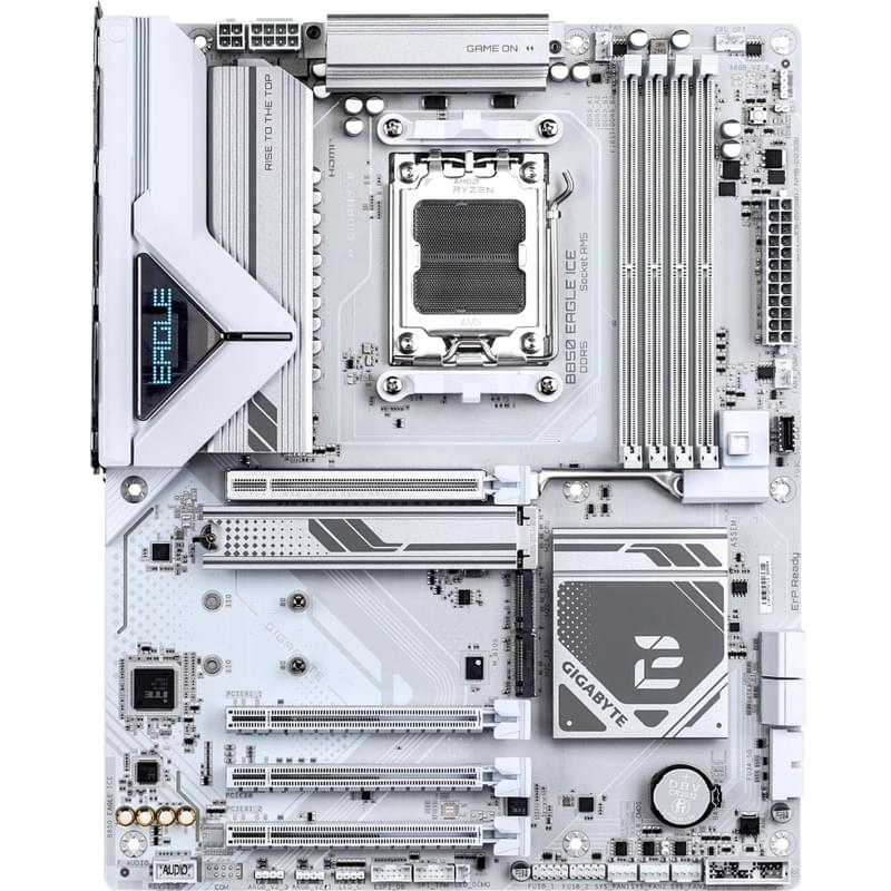 Материнская плата Gigabyte B850 EAGLE ICE AM5 4DDR5 PCI-E 4x16 (HDMI+DP) ATX - фото #0, Technodom.kz Материнская плата Gigabyte B850 EAGLE ICE AM5 4DDR5 PCI-E 4x16 (HDMI+DP) ATX - фото #0, Technodom.kz