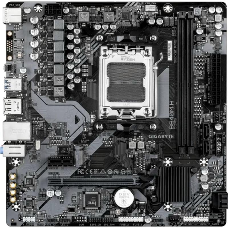 Gigabyte B840M H AM5 2DDR5 PCI-E 2x16 (HDMI+DP) ATX аналық платасы - фото #1, Technodom.kz