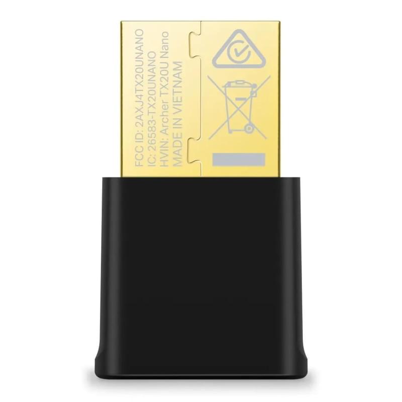 Tp-Link AX1800 екіжақты сымсыз USB-адаптер, 1201/574 Мбит/с (Archer TX1800U Nano) - фото #1, Technodom.kz