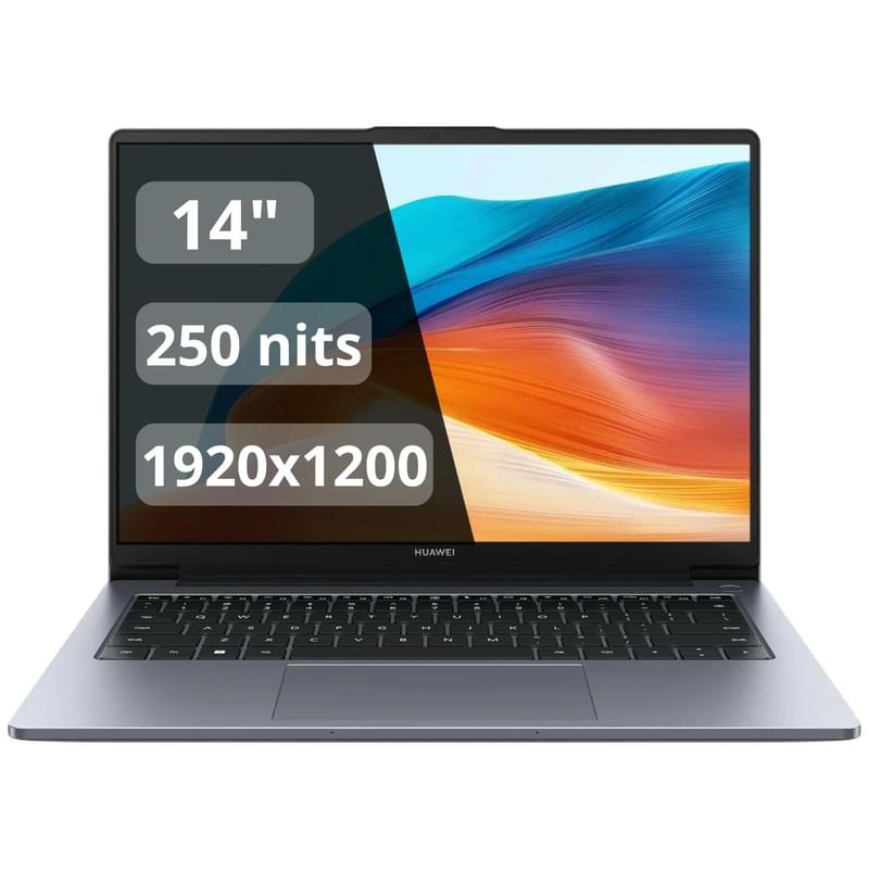 Ноутбук Huawei Matebook D14 Ci5 13420H / 16ГБ / SSD1000 / 14 / DOS / (MendelG-W5611D/DOS) - фото #0, Technodom.kz