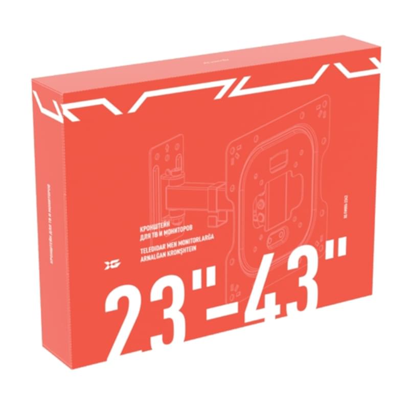Кронштейн для ТВ и мониторов XG 23"-43" FMWA-2343 макс.нагр 30кг уг.вращ.90° уг.накл. -8°+5° Black - фото #2, Technodom.kz Кронштейн для ТВ и мониторов XG 23"-43" FMWA-2343 макс.нагр 30кг уг.вращ.90° уг.накл. -8°+5° Black - фото #2, Technodom.kz