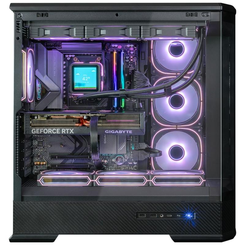 Игровой компьютер NEO Game 98 (AR7 9800X3D/RTX 5070TI 16GB/SSD 2TB/X870/JONSBO D400 Black) - фото #1, Technodom.kz