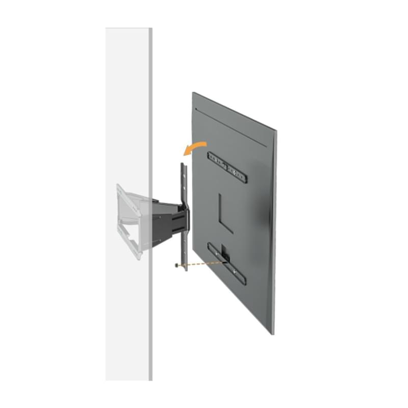 Кронштейн для ТВ и мониторов Brateck 43"-90" LPA79-464 нагр50кг,вращ+-30°,накл-15°+3°,ур-3°+3°,Black - фото #2, Technodom.kz