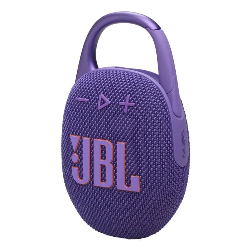 Портативті бағана Bluetooth JBL Clip 5, Purple (JBLCLIP5PUR) - фото #7, Technodom.kz