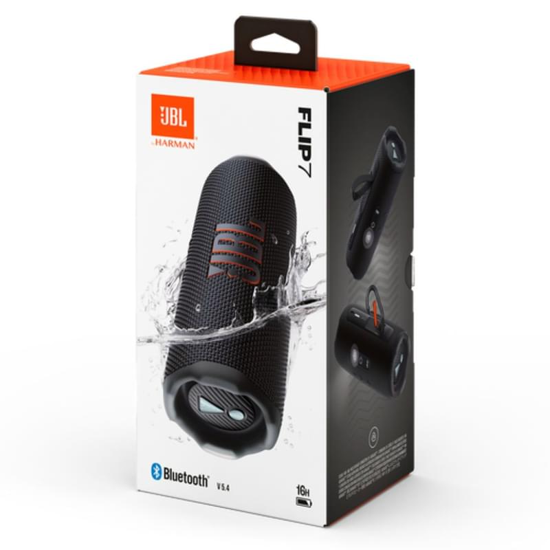 Портативная колонка JBL Flip 7 Black (JBLFLIP7BLK) - фото #5, Technodom.kz