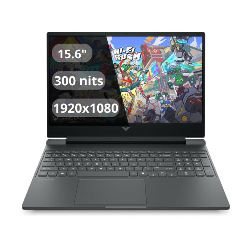 Игровой ноутбук 15,6'' HP Victus 15-fb3075ci (Ryzen 7 7445H-16-512-RTX4050-4-D)(CW2U6EA) - фото #0, Technodom.kz