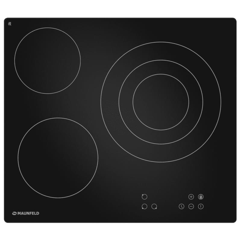 Встраиваемая электрическая варочная панель MAUNFELD AVCE6035TBK - фото #0, Technodom.kz