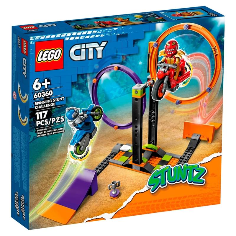 LEGO City Stunt Challenge Spin конструкторы (LEGO 60360) - фото #0, Technodom.kz